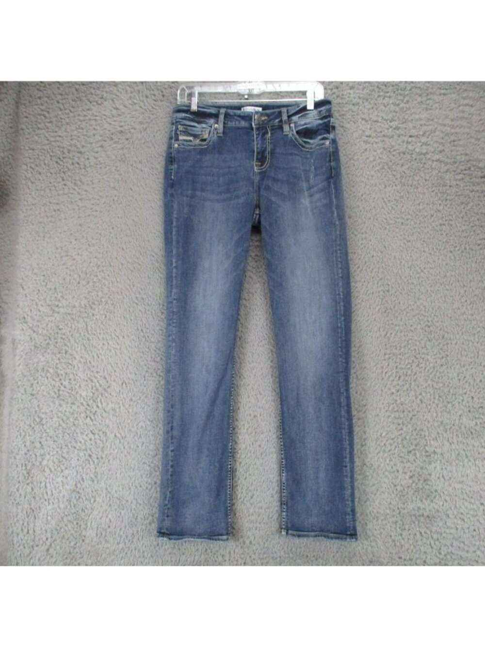 Vigoss Jeans Womens 8 Blue Stretch Denim Straight